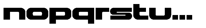 Roph Bold Font LOWERCASE