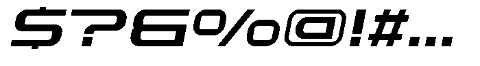 Roph Oblique Font OTHER CHARS