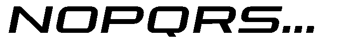 Roph Oblique Font UPPERCASE