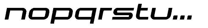 Roph Oblique Font LOWERCASE