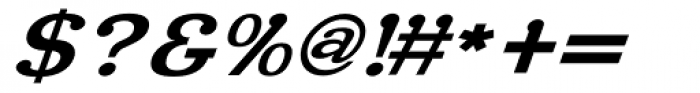 Roppongi Oblique Font OTHER CHARS