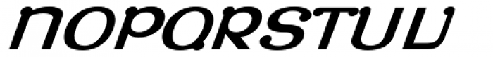 Roppongi Oblique Font UPPERCASE