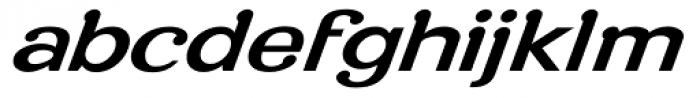Roppongi Oblique Font LOWERCASE
