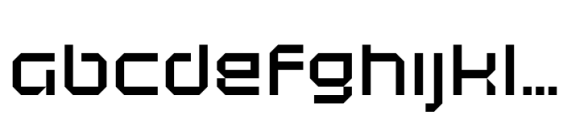 Roqbo Bold Font LOWERCASE