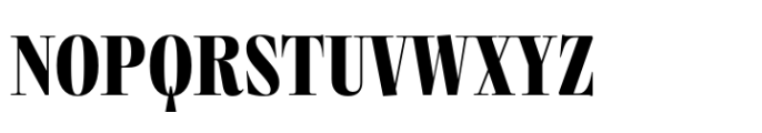 Roqo Bold Narrow Display Font UPPERCASE