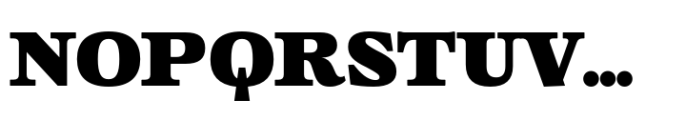 Roqo Extra Bold Expanded Text Font UPPERCASE