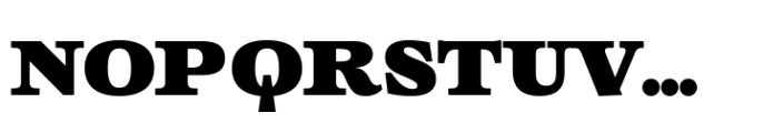 Roqo Extra Bold Expanded Text Font LOWERCASE