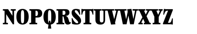 Roqo Extra Bold Narrow Text Font UPPERCASE