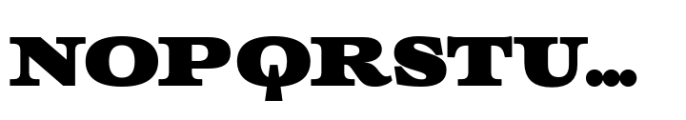 Roqo Extra Bold Wide Text Font LOWERCASE
