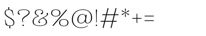 Roqo Extra Light Expanded Text Font OTHER CHARS