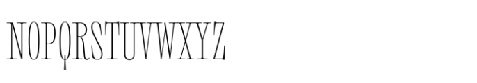 Roqo Extra Light Narrow Display Font UPPERCASE