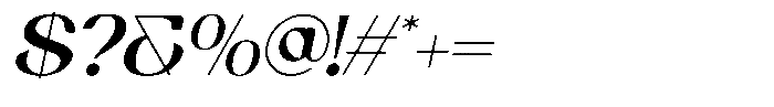 Rorane Italic Font OTHER CHARS