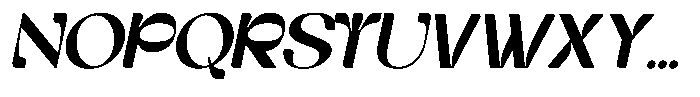 Rorane Italic Font UPPERCASE