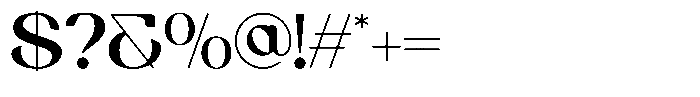 Rorane Regular Font OTHER CHARS