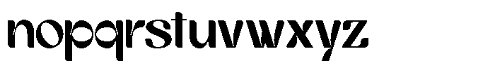 Rorane Regular Font LOWERCASE