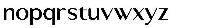 Rorenza Regular Font LOWERCASE
