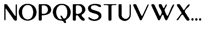 Rorenza Rough Font UPPERCASE