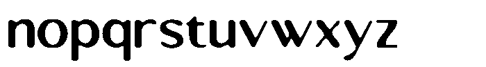 Rorenza Rough Font LOWERCASE