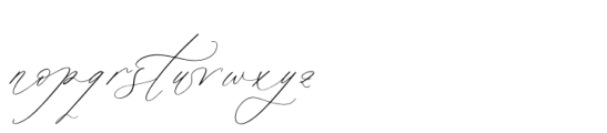 Rosalia Elegant Italic Font LOWERCASE