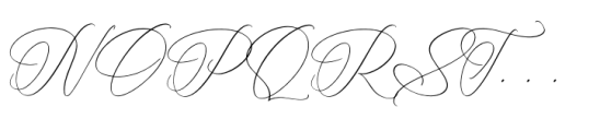 Rosalia Elegant Regular Font UPPERCASE