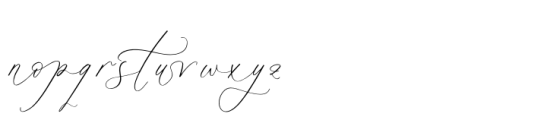Rosalia Elegant Regular Font LOWERCASE