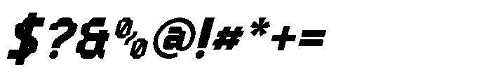 Rosalis Extra Bold Italic Font OTHER CHARS