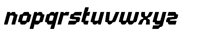 Rosalis Extra Bold Italic Font LOWERCASE