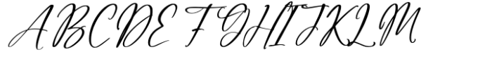 Rosalline Handwritten Font UPPERCASE