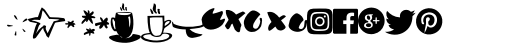 Rosamund Cyrillic Symbols Font LOWERCASE