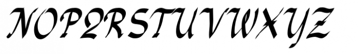 RosarGrad Bold Italic Font UPPERCASE