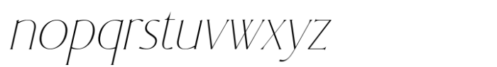 Rosaria Light Italic Font LOWERCASE