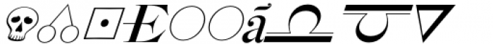 Rosart and Fleisch Hi Res Alchemy Italic Font LOWERCASE