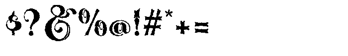 Rosavello Rough Font OTHER CHARS