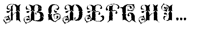Rosavello Rough Font UPPERCASE