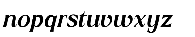 Roscha Black Italic Font LOWERCASE