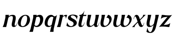 Roscha Extra Bold Italic Font LOWERCASE