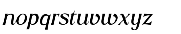 Roscha Medium Italic Font LOWERCASE