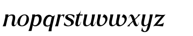 Roscha Semi Bold Italic Font LOWERCASE