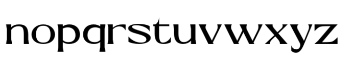 Roscha Semi Bold Ultra Expanded Font LOWERCASE