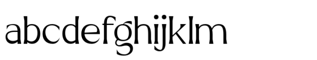 Roscha Thin Expanded Font LOWERCASE