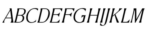 Roscha Thin Italic Font UPPERCASE