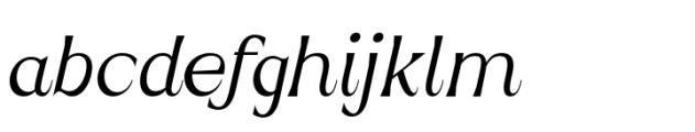 Roscha Thin Italic Font LOWERCASE