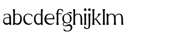 Roscha Thin Font LOWERCASE