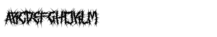 Rose Thorns Font UPPERCASE