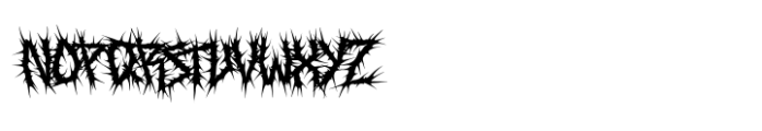 Rose Thorns Font UPPERCASE