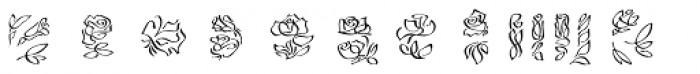 RoseGarden Inlay Two Font UPPERCASE