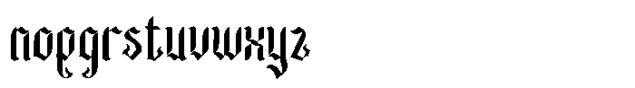 Roseartuk Regular Font LOWERCASE