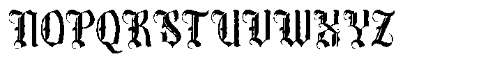 Roseartuk Rough Font UPPERCASE