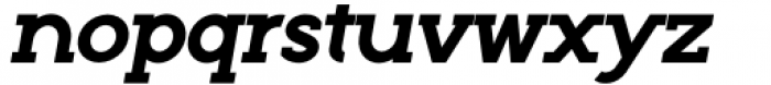 Roseau Slab Black Oblique Font LOWERCASE