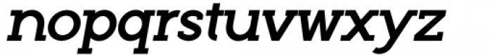 Roseau Slab Bold Oblique Font LOWERCASE